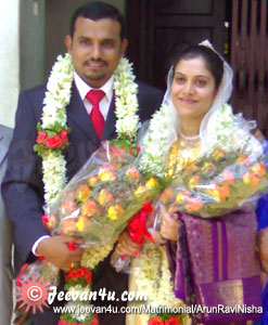 Arun Ravi Nisha Wedding at Sacred Heart Church Thazhathangady Kottayam 